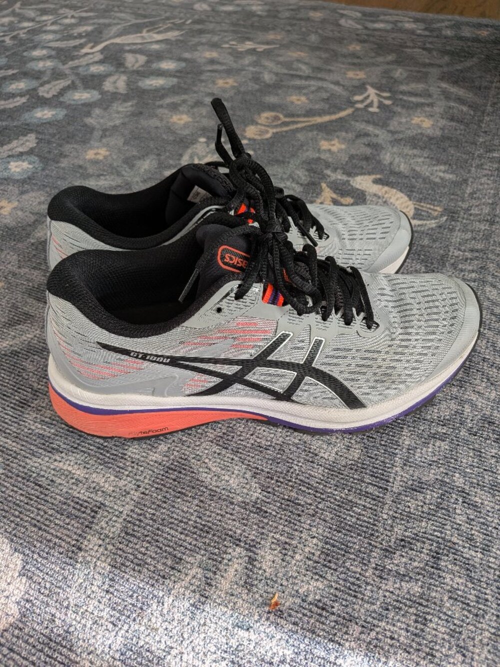 ASICS GT-1000 8 Running Shoes 8.5 Piedmont Grey DuoMax FlyteFoam